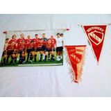 Banderin Club Independiente (2) Mas Banner Campeón 2002