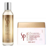 Kit Shampoo 200ml E Máscara 400ml Wella Sp Luxe Queratina