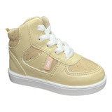 Tenis Bota Para Niña Beige Y Azul Bubble Gummers Parker I