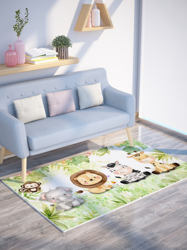 Tapete De Quarto Infantil Amarelinha 1,00 X 1,40 Oferta