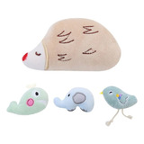 Pack X 4 De Peluches Rellenos De Hierbas Gateras 8.5cm 