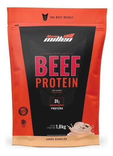 Beef Protein Isolate 1,8kg - Proteína Da Carne - New Millen Sabor Baunilha
