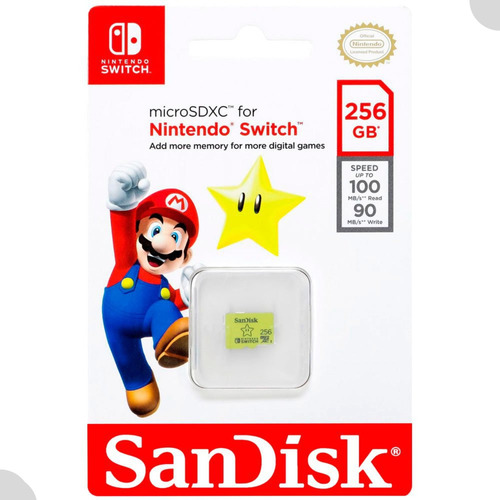 Cartão De Memória Nintendo Switch 256g Original Nota Fiscal