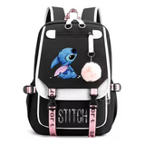 Mochila Casual De Tela Oxford Lilo And Stitch Del Mismo Esti