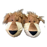 Pantufla Peluche Animada León Unisex Comidad Y Calidez