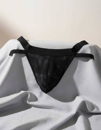 Calzon Suspensorio De Lycra Con Arnes Trasero Lenceria Sexy