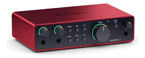 Interface De Áudio Focusrite Scarlette 2i2 4th