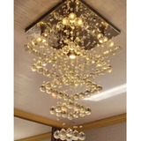 Lustre De Cristal Legítimo K9 40x40 Para Sala De Jantar