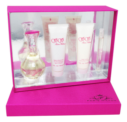 Set Can Can Paris Hilton 4 Pz - Mujer