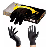 Guantes Negros Latex Premium Reutilizables Peluqueria X 20u Color Negro Talle 123