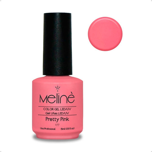 Esmalte Meline Nuevos Colores Gel Uv/led Semip. X 15 Ml