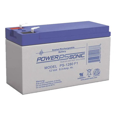 Batería Power Sonic PS-1280-F1 12V 8Ah AGM VRLA Respaldo UPS Seguridad | MercadoLibre