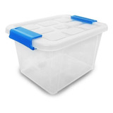  Caja Organizadora De Plástico Transparente 6 L Con Tapa