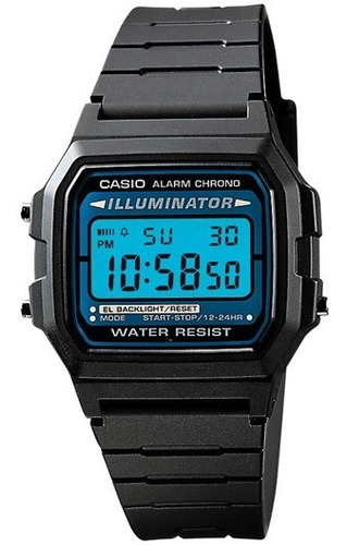 Reloj Casio Original F-105w Vintage Alarm,calen,luz Wr Local