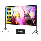 Lejiada Pantalla Proyector 84 Pulgadas 16:9  Con Tipode  