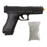 Pistola Airsoft Kwc K17 Spring Mola 6mm 230 Fps Com Trava