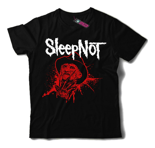 Remera Slipknot Sleepnot Freddy Krueger T890 Dtg Premium