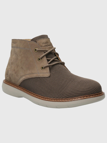 Botin Cuero Hombre Mingus Gris Hush Puppies