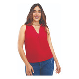 Blusa Mujer Casual Rojo 334-02