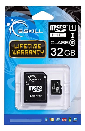 G.skill - Memoria Micro Sd 32gb-cl10. Incluye Adaptador 