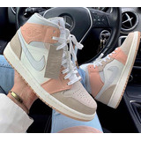 Tenis Botas Jd1 Retro Blanca Rosa 1 Original + Envgts