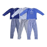  Pack 3 Pijamas Niño Manga Larga 