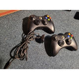 2 Controles Xbox 360 Originais Sem Fio + Carregador De Bater