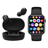 Smartwatch W26 Negro + Auriculares Inalámbricos A6s Premium