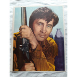 Antiguo Poster Revista Canal Tv - Fess Parker - Daniel Boone