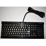 Teclado Corsair K70 Mk.2 Cherrymxred Inglés Us Negro Luz Rgb