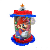 Piñata Super Mario Bros Cilindro Para Cumpleaños