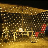 Led Red Cortina Malla Hada Cadena Luz Navidad 1.5x1.5m E