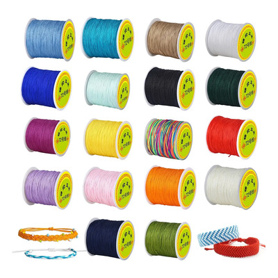 18 Rollos 50m Hilo Chino 0.8mm Hilo Para Pulseras Total 900m | Meses sin interés