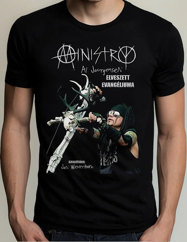 Playera Negra Ministry Heavy Metal Rock Envio Gratis