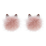 (pk) Pendientes Con Forma De Gato Para Mujeres Y Niñas, Pomp