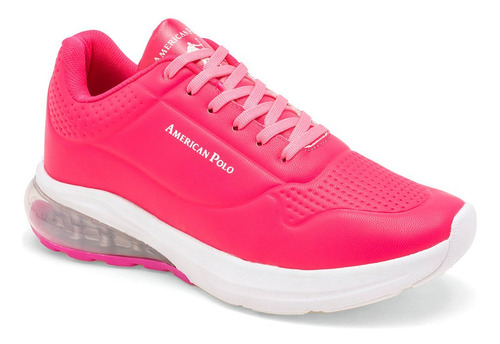 Tenis De American Polo Para Mujer Rosa 2571 T7