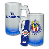 Tarro Cervecero Futbol +destapador Chivas Personalizado