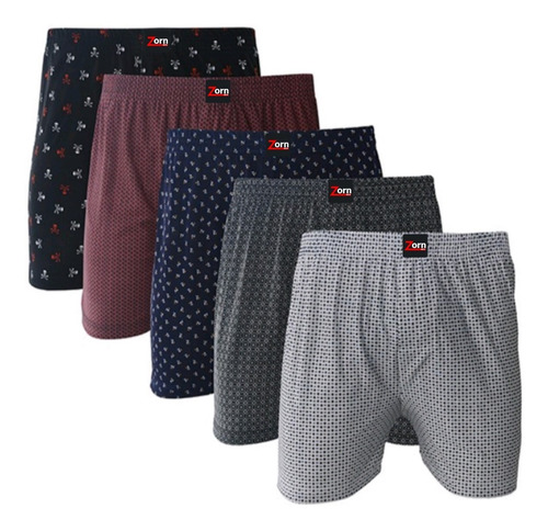 Kit 05 Cuecas Samba Canção Short De Dormir Pijama Masculino