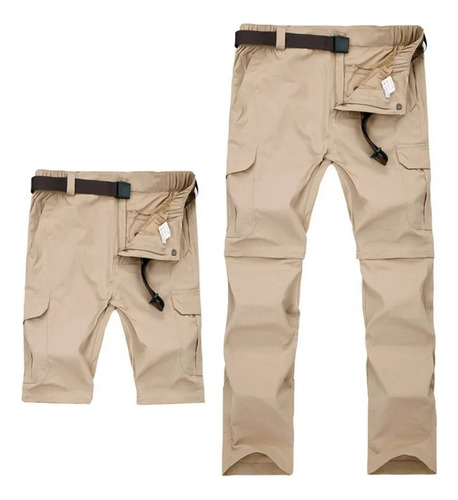 Pantalones Cargo Militares Desmontables Para Hombre, Casuale
