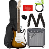 Set De Guitarra Fender Squier Strat Pack Con Amplificador