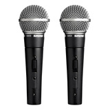 2 Micrófonos, Shure Sm58s Vocal Profesional Con Interruptor 