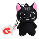 Pendriver Usb 2.0 Jaster Gato Negro 64gb 