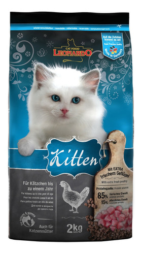 Leonardo Kitten Para Gato De Temprana Edad Sabor Mix 2kg