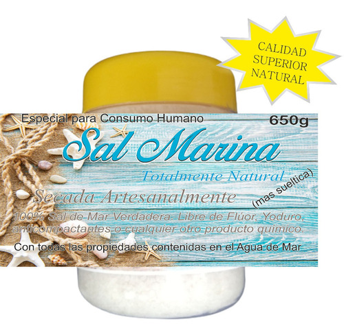 Sal Marina Natural, Gourmet - g a $15