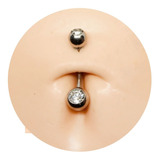 Piercing Aço Cirurgico 316l Anti Alérgico Umbigo Bolinha P