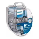 Lampara H7 Philips Whitevision Ultra 12v Kit X2 + 2 W5w T10