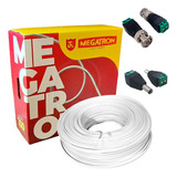 10 Bnc Borne + 10 P4 Macho + Cabo Coaxial 100 Mts 4mm Bipola