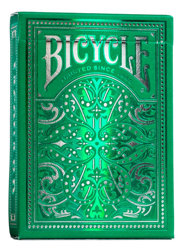 Baraja De Cartas Para Bicicleta Jacquard Premium Poker Con Dorso Verde, Idioma Inglés