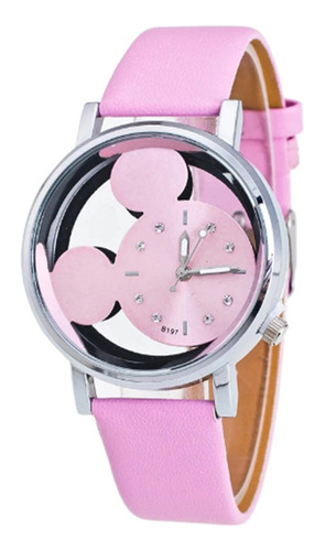 Relojes Pulsera De Cuerina Para Mujer Mickey Mouse Oferta !!