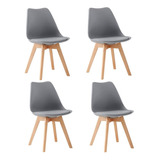 Silla Comedor Eames Gris X4 Moblihouse